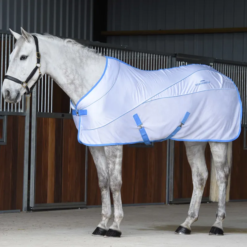 WeatherBeeta Air-Tec Standard Neck Cooler Rug - White/Blue