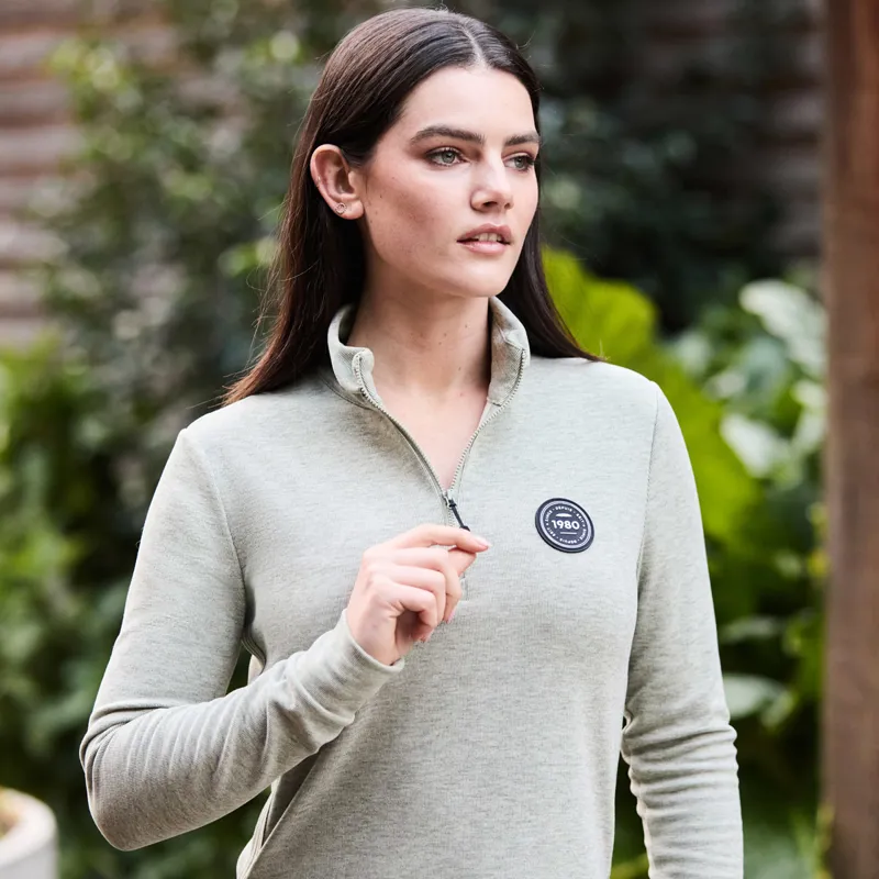 Weatherbeeta London Womens Long Sleeve Top - Dusty Olive-3