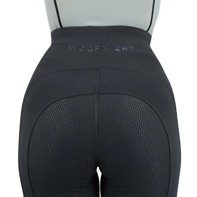 Woof Wear Original Full Grip Ladies Riding Tights - Black-1