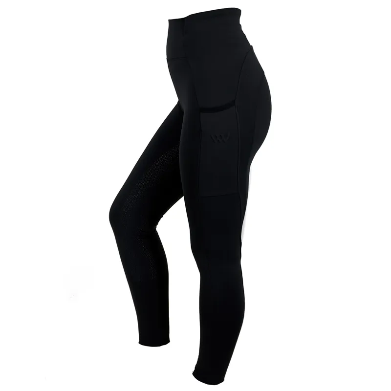 Woof Wear Original Full Grip Ladies Riding Tights - Black