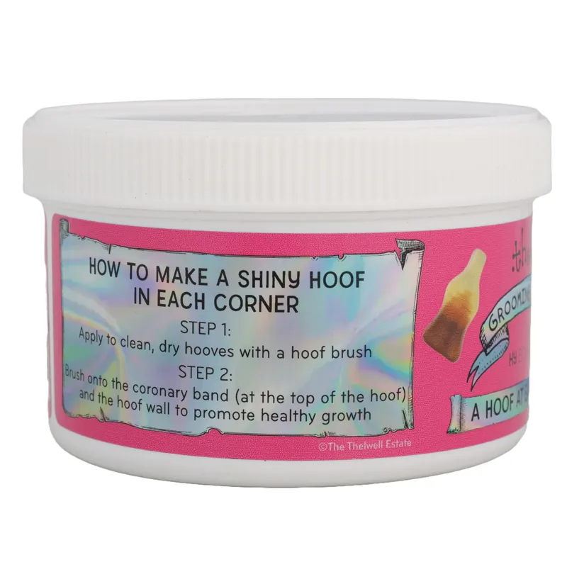 Hy Thelwell Grooming A Hoof at Each Corner Hoof Ointment-2