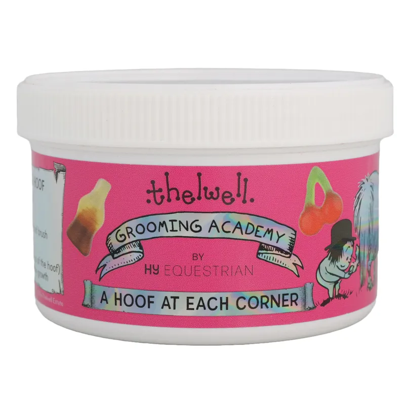 Hy Thelwell Grooming A Hoof at Each Corner Hoof Ointment