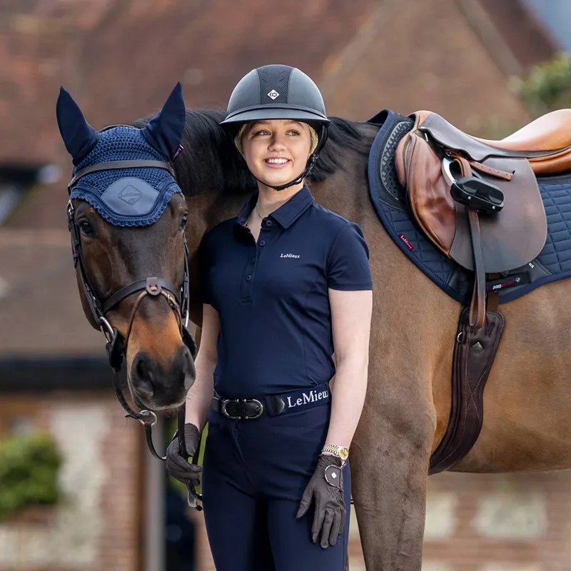 LeMieux Acoustic Pro Fly Hood - Navy-2