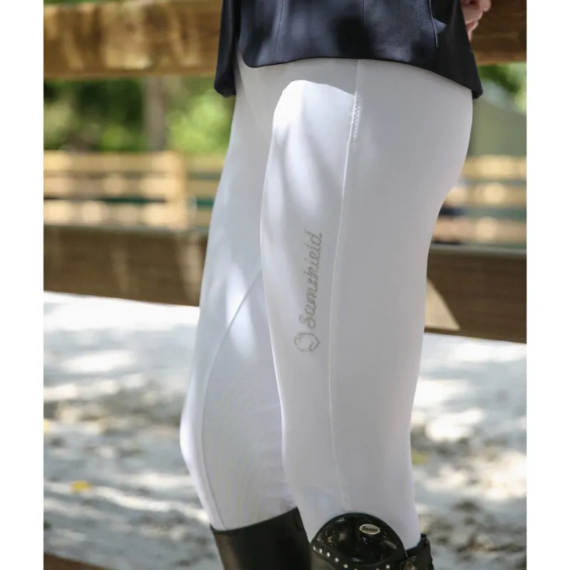 Samshield Adele Knee Grip Ladies Competition Breeches - White-5