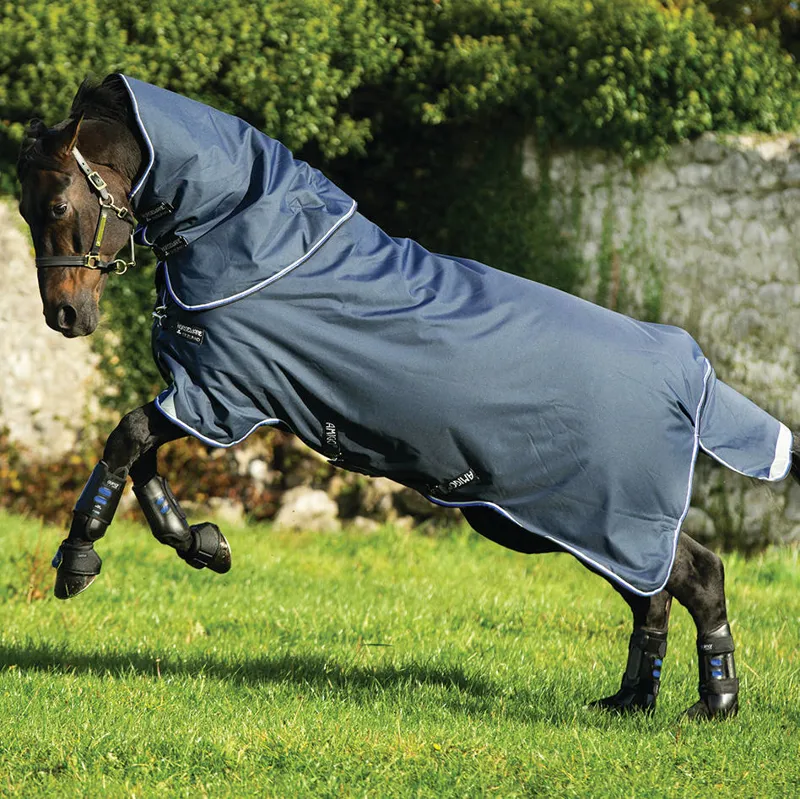 Amigo Bravo 12 Plus 400g Heavy Turnout Rug Navy/Blue/Black