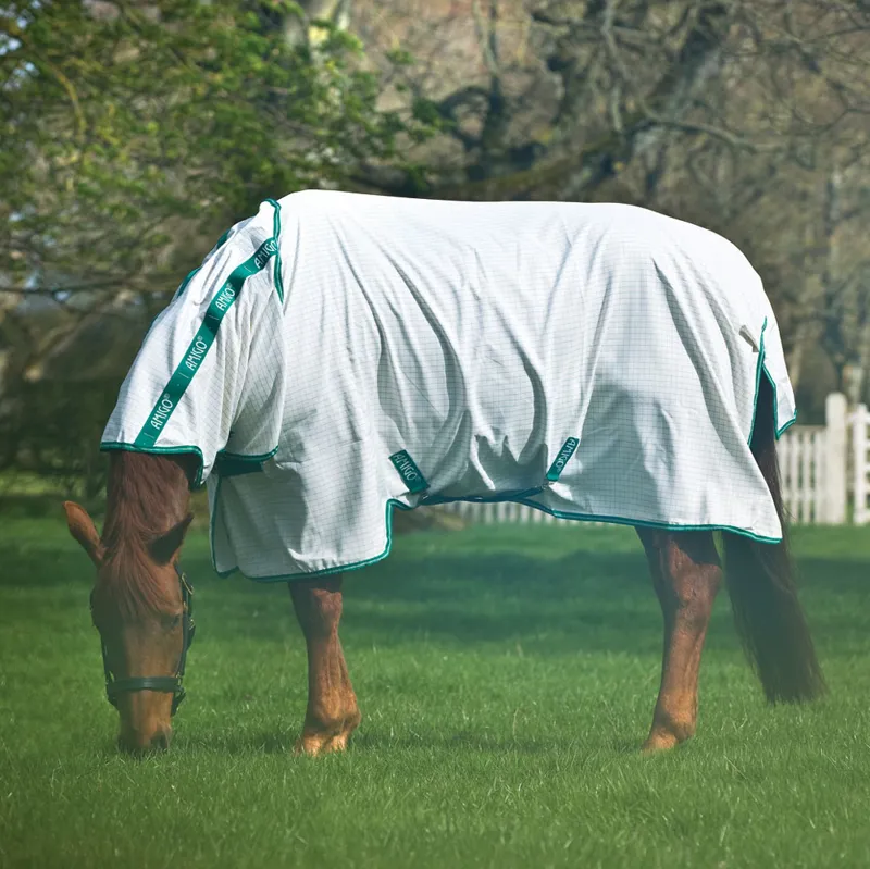 Amigo Aussie Allrounder Summer Turnout Rug White/Green