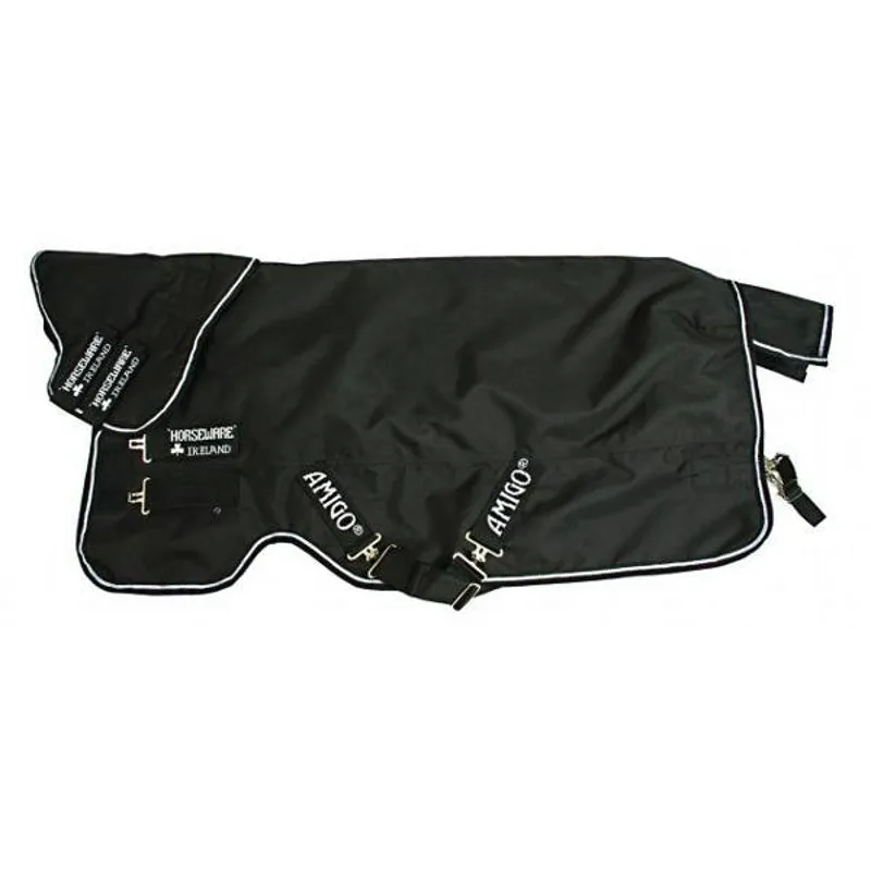 Amigo Bravo 12 Plus 400g Heavy Turnout Rug Black/White