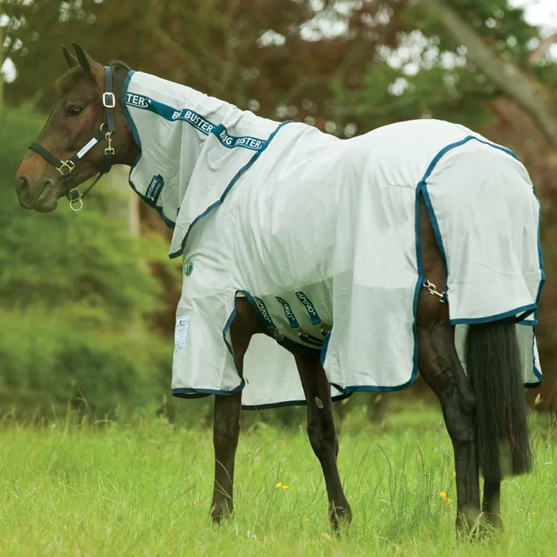 Amigo Bug Buster Vamoose Fly Rug - Silver/Navy