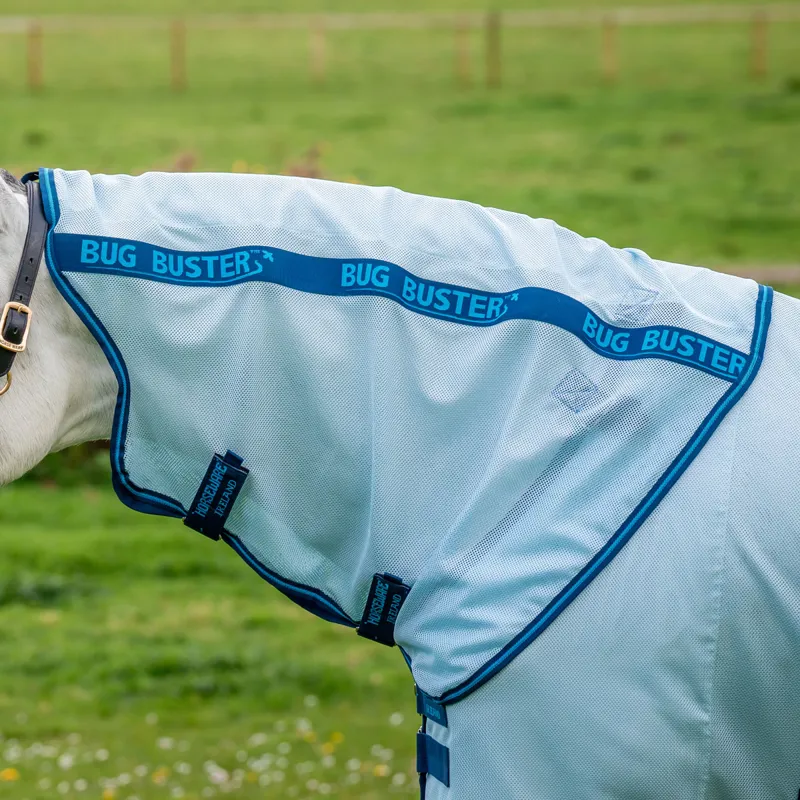 Amigo Bug Buster Fly Rug - Azure Blue/Navy/Electric Blue-7