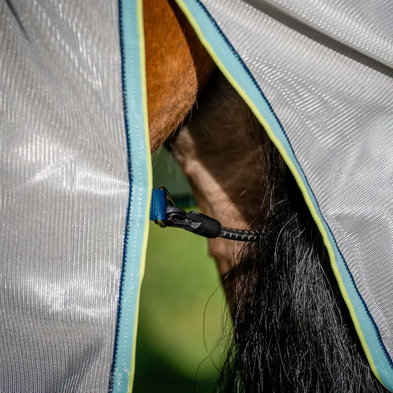 Amigo XL Bug Rug Disc Closure Fly Rug - Lunar Rock/Navy/Haze-2