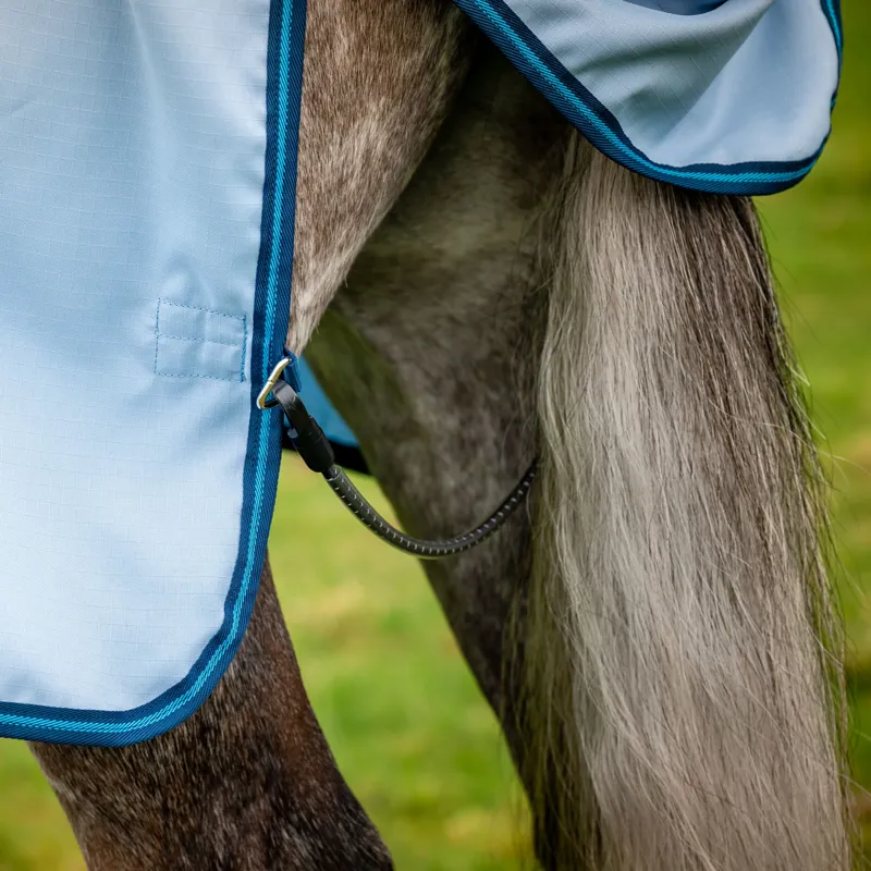 Amigo Ripstop Hoody Combo Neck Fly Rug - Azure Blue/Navy/Electric Blue-7