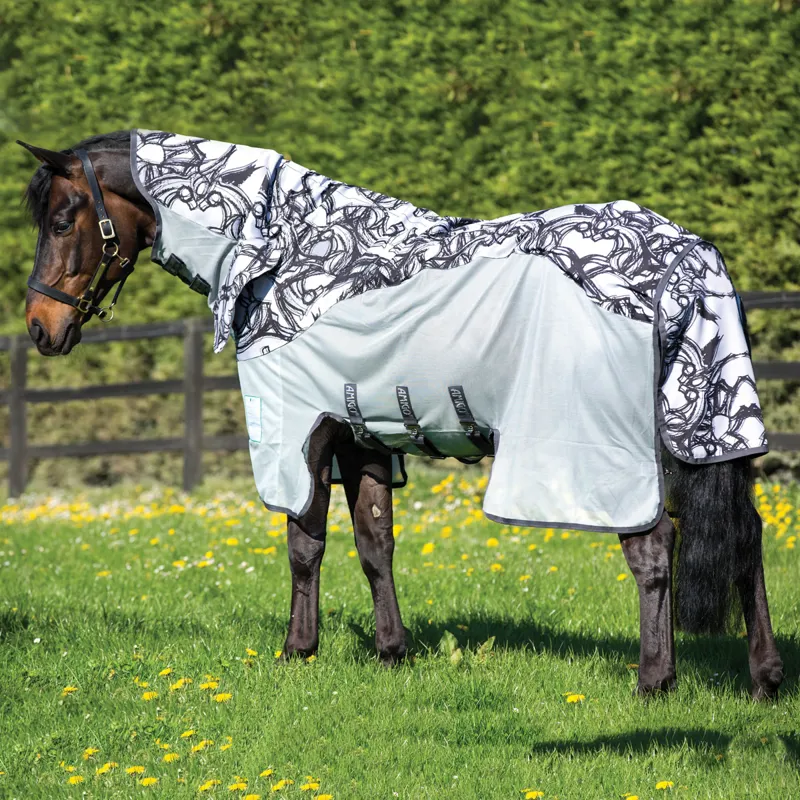 Amigo Three-In-One Vamoose 0g Fly Rug - Silver/Black Print
