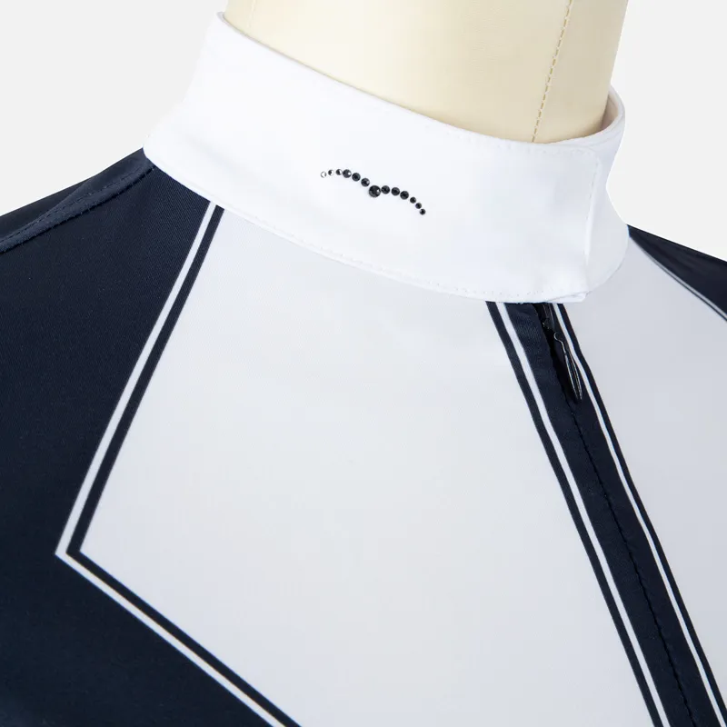 Animo Belford Ladies Long Sleeve Competition Shirt - Blu Navy-1