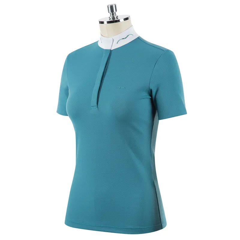 Animo Branche Ladies Short Sleeve Competition Shirt - Larimar Blue