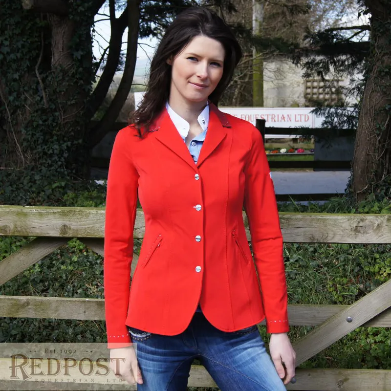 Animo Leon Ladies Competition Jacket - Tomato Red-1