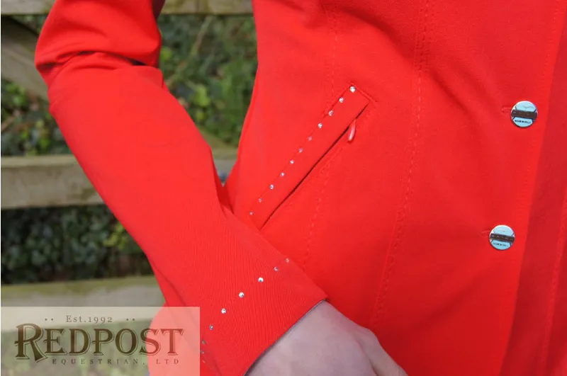 Animo Leon Ladies Competition Jacket - Tomato Red-4