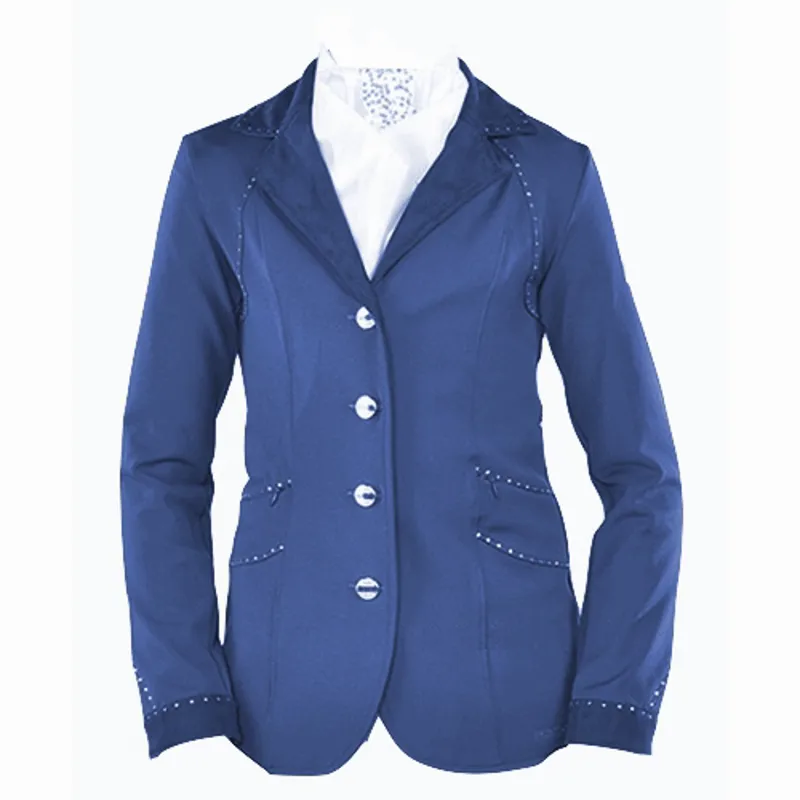 Animo Lustry Childs Competition Jacket Pony Division Blu Navy