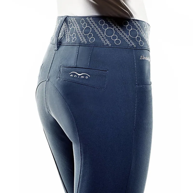 Animo Navigal Ladies Knee Patch Breeches Imperial Blue