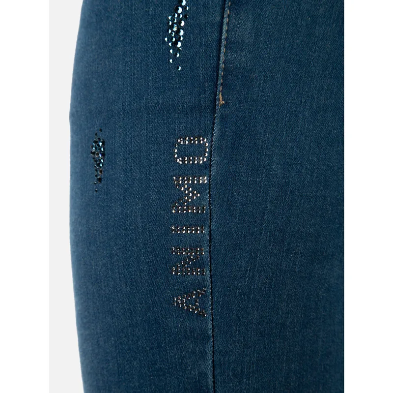 Animo Nigeria Full Grip Ladies Breeches - Jeans-1