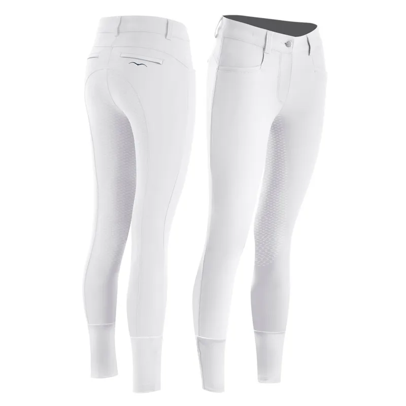 Animo Noa Full Grip Ladies Competition Breeches - White Bianco