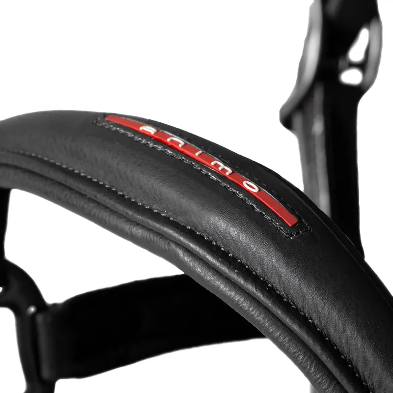 Animo Utility Leather Headcollar - Nero Black-1
