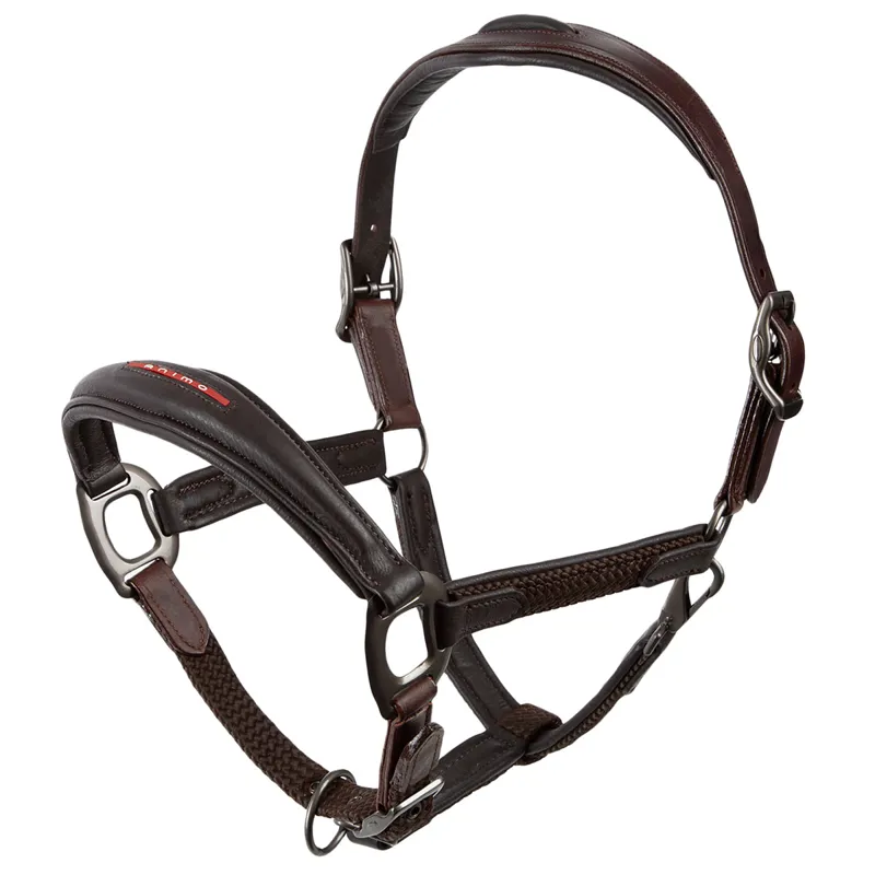 Animo Utility Leather Headcollar - Marrone Brown