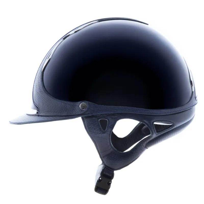 Antares Premium Glossy Riding Hat - Blue/Blue-2