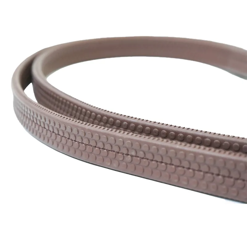 Antares Signature Rubber Reins - Brown-1