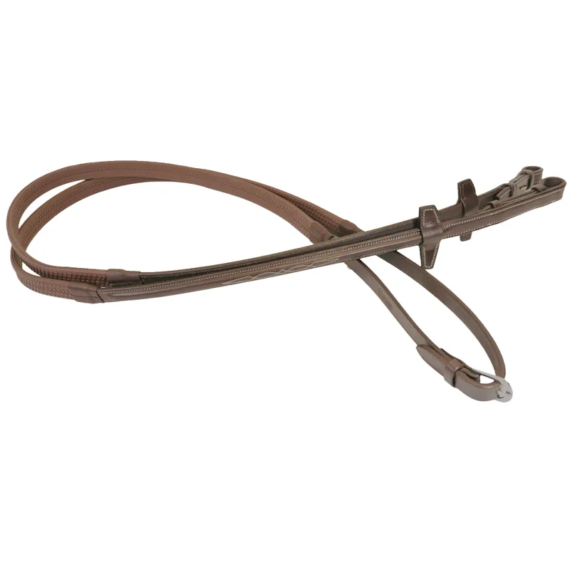 Antares Signature Rubber Reins - Brown