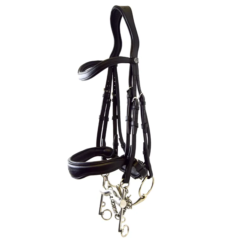 Antares Signature Dressage Double Bridle - Black