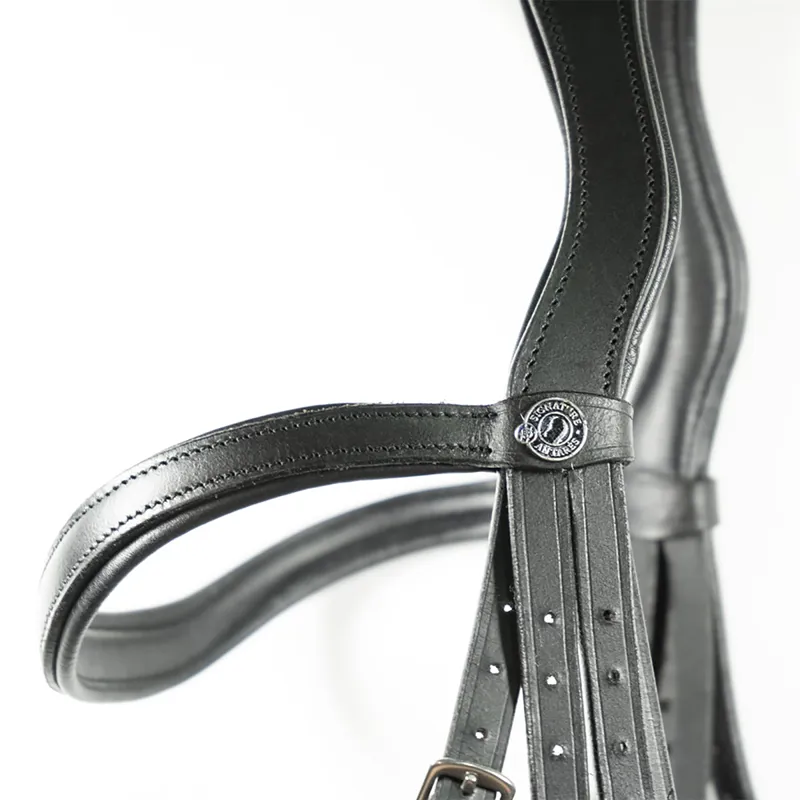 Antares Signature Dressage Double Bridle - Black-1