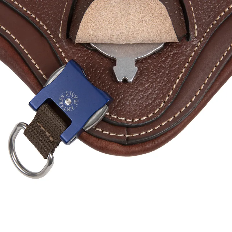 Antares Easy Clip Long Stud Girth - Brown-2