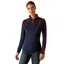 Ariat Sunstopper 3.0 Ladies Base Layer Top - Navy/Red