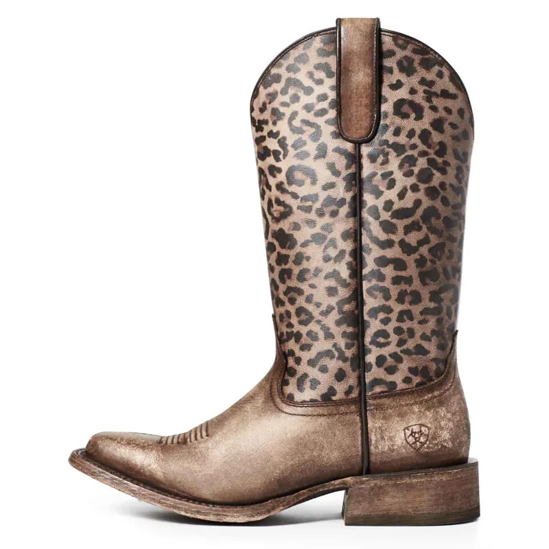 leopard cowboy boots for women