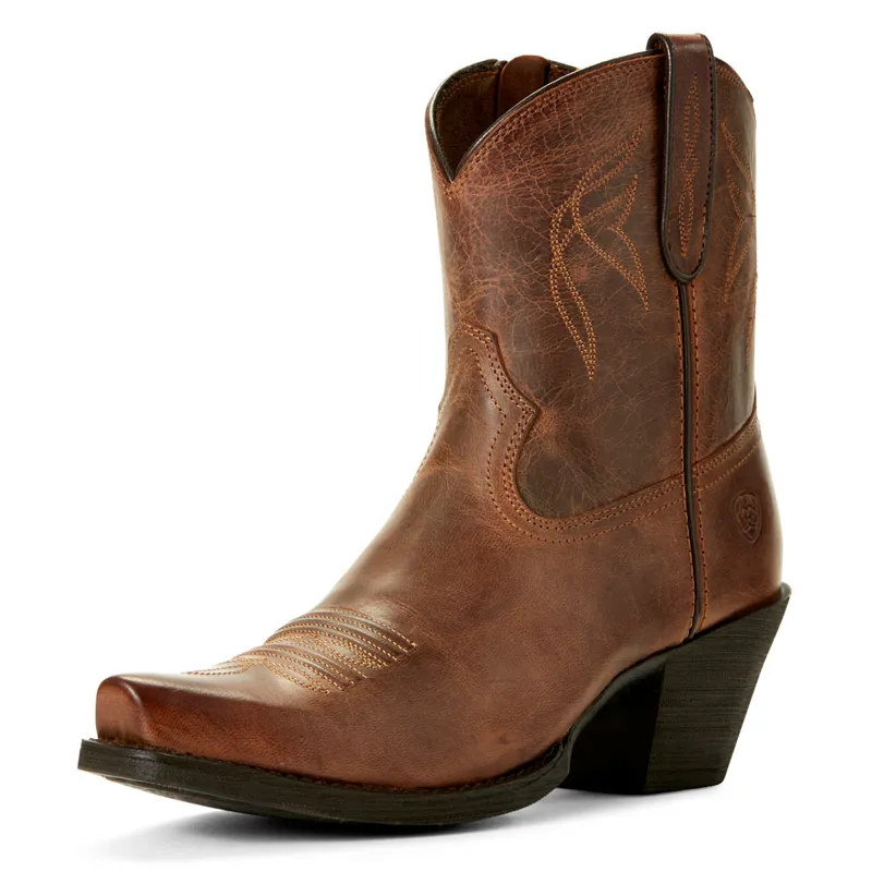 Ariat Lovely Ladies Short Western Boots - Sassy Brown