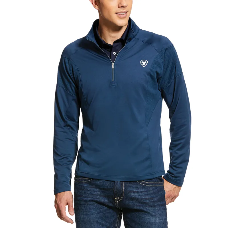 Ariat Tolt 1/2 Zip Mens Fleece - Deep Petroleum