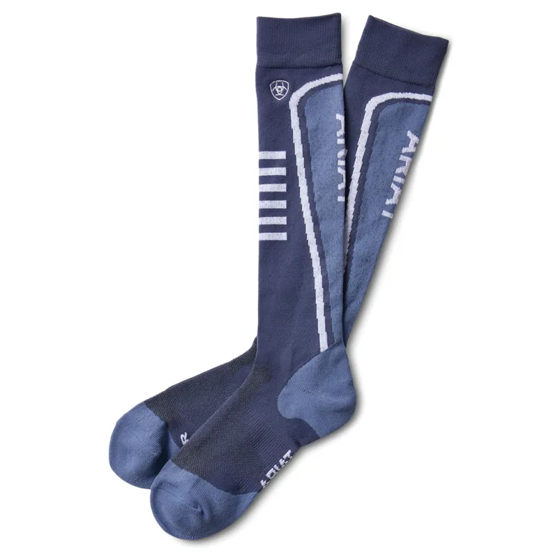 AriatTEK Slimline Performance Ladies Socks - Night Shadow/Blue