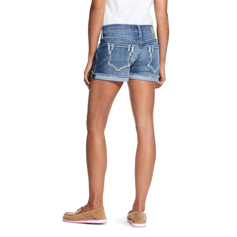 Ariat Boyfriend Lonestar 5 Ladies Denim Shorts Sunstruck