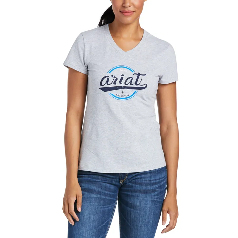 Ariat Snaffles T-Shirt Light Heather Grey 