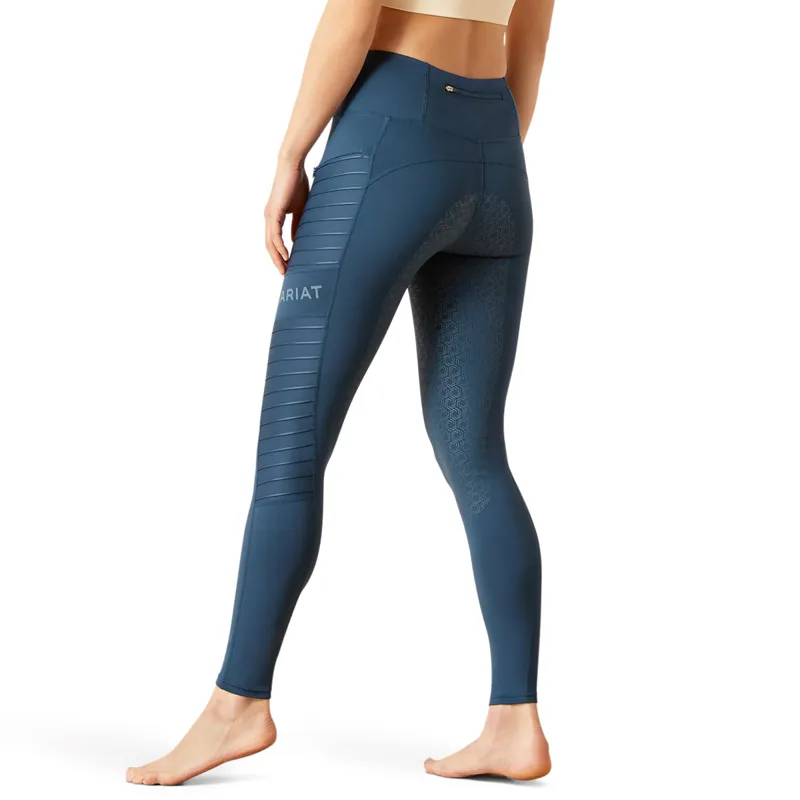 Ariat EOS MOTO Full Grip Ladies Riding Tights - Deep Petroleum-1