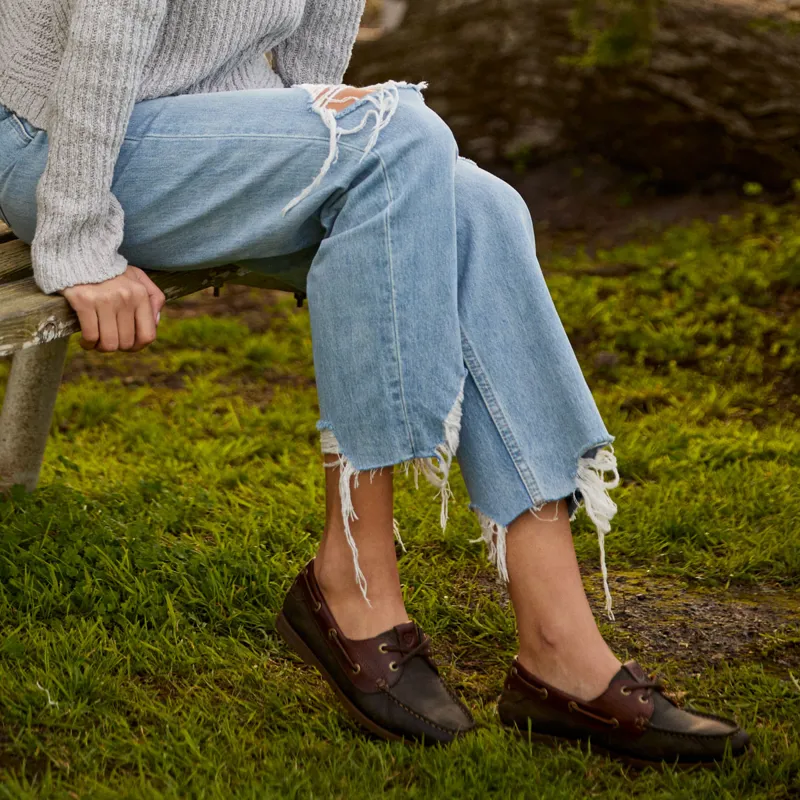 Ariat Antigua Ladies Deck Shoes - Olive Night-10