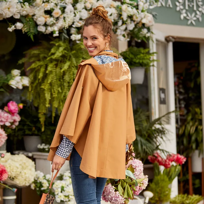 Ariat Country Anza Ladies Waterproof Cape - Travertine-10