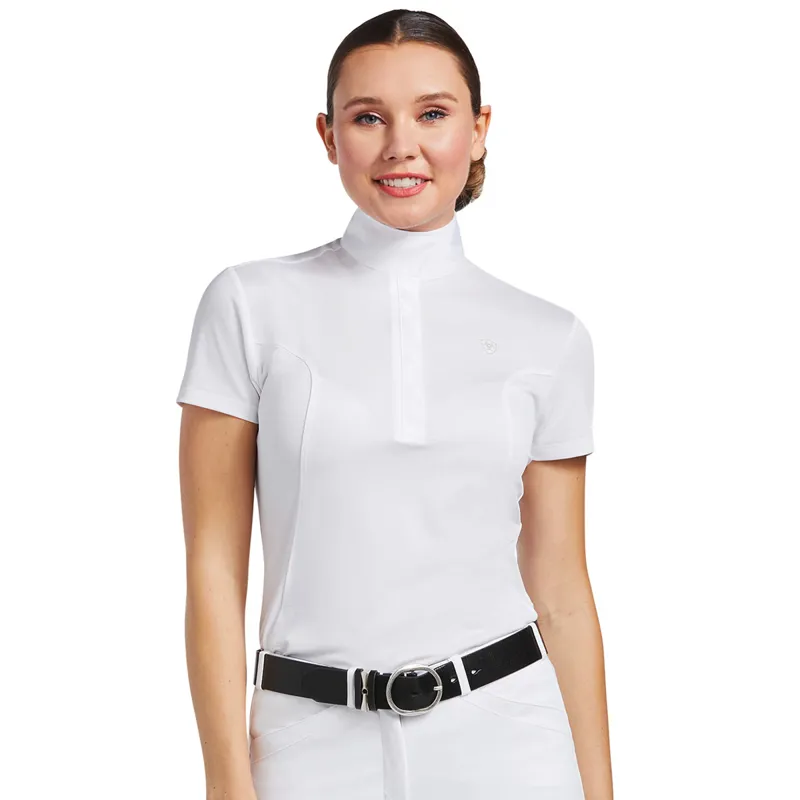 Ariat Aptos Short Sleeve Ladies Show Shirt - White