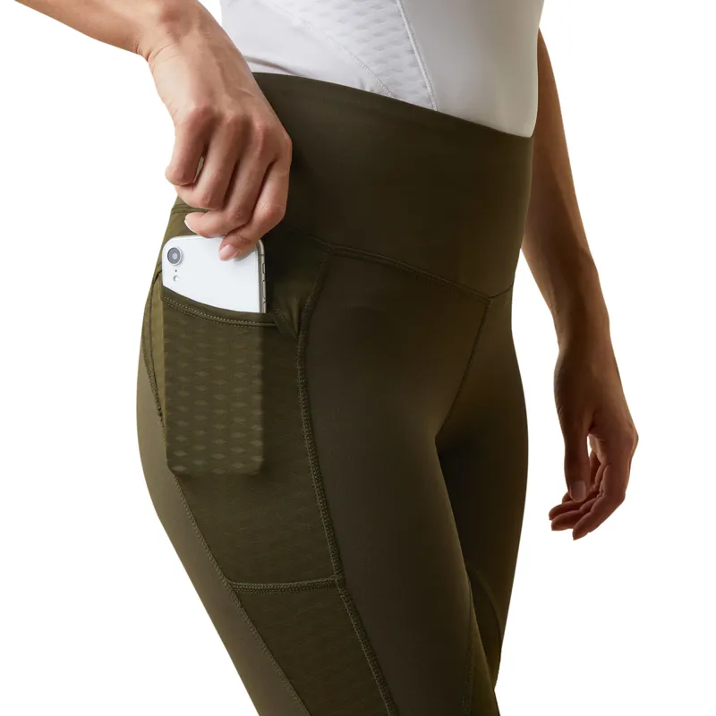 Ariat Ascent Half Grip Ladies Riding Tights - Relic-2
