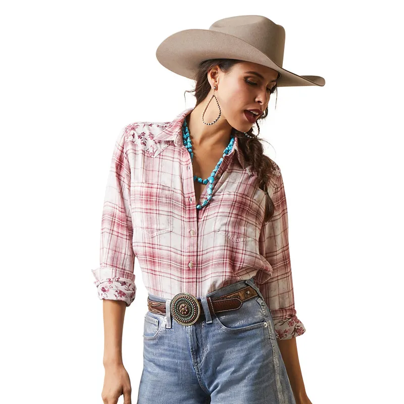 Ariat R.E.A.L. Billie Jean Ladies Shirt - Willa Plaid Floral