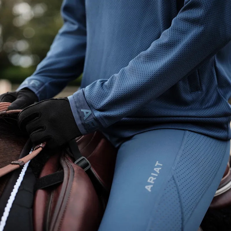 Ariat EOS Breathe Half Grip Ladies Riding Tights - Dark Denim-5