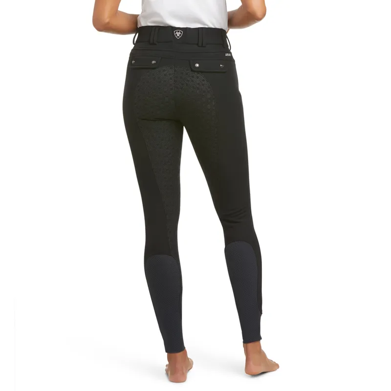 Ariat Tri Factor Frost Grip Full Seat Ladies Softshell Breeches - Black-1