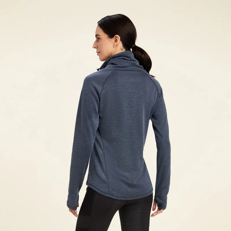 Ariat Canny Ladies Long Sleeve Top - Navy Eclipse-1