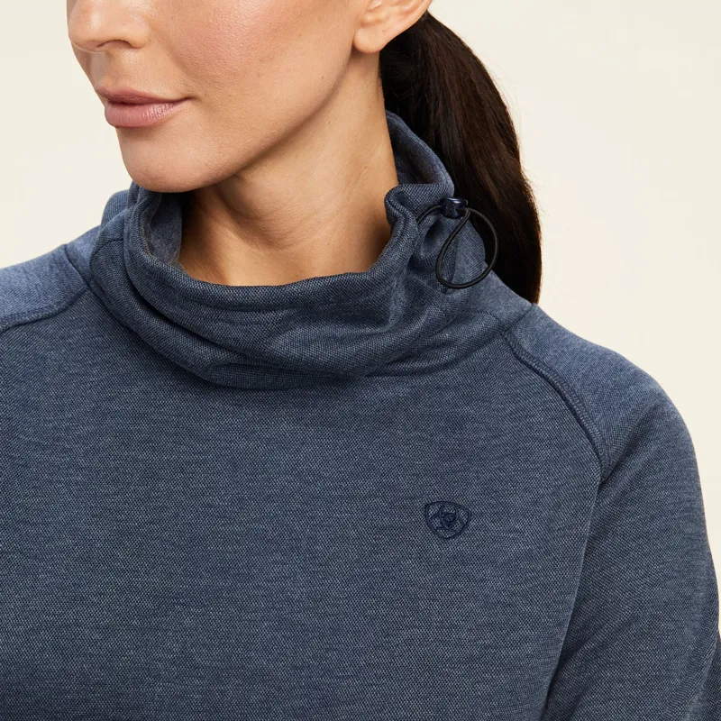 Ariat Canny Ladies Long Sleeve Top - Navy Eclipse-3