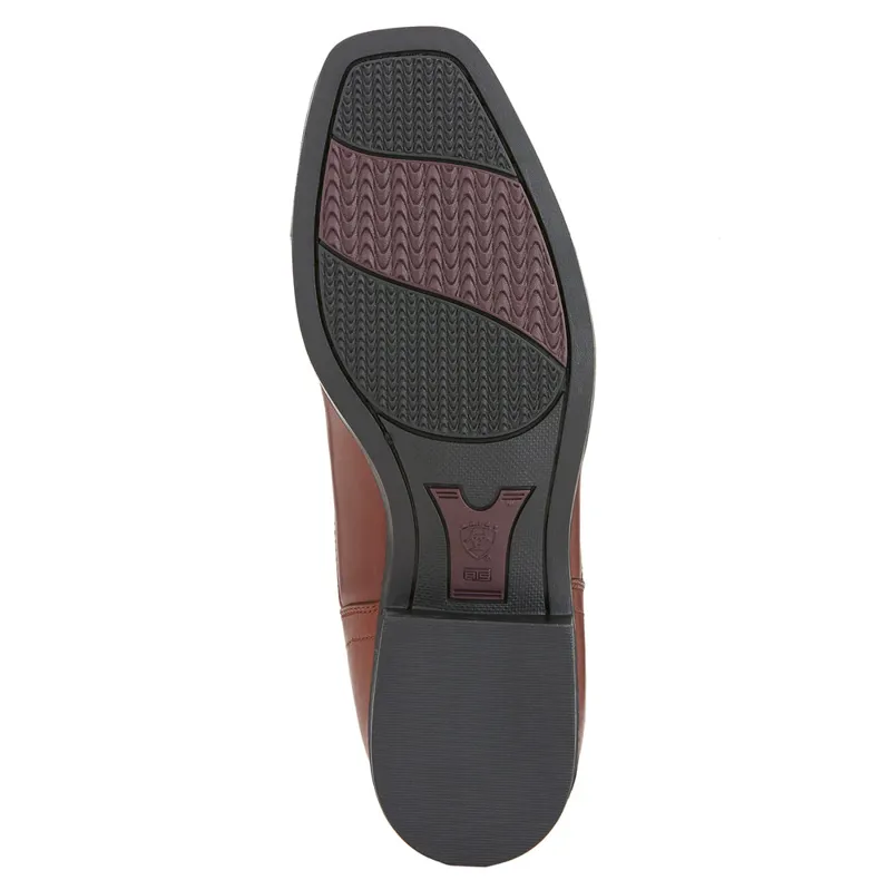 Ariat Challenge Square Toe Zip Paddock Boot - Cognac Brown-4